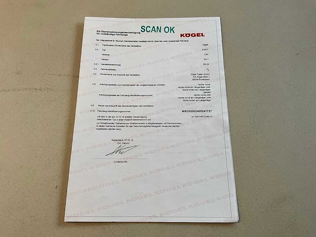 2019 kögel sn 24 schuifzeiloplegger - afbeelding 4 van  29