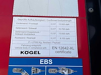 2019 kögel sn 24 schuifzeiloplegger - afbeelding 11 van  28