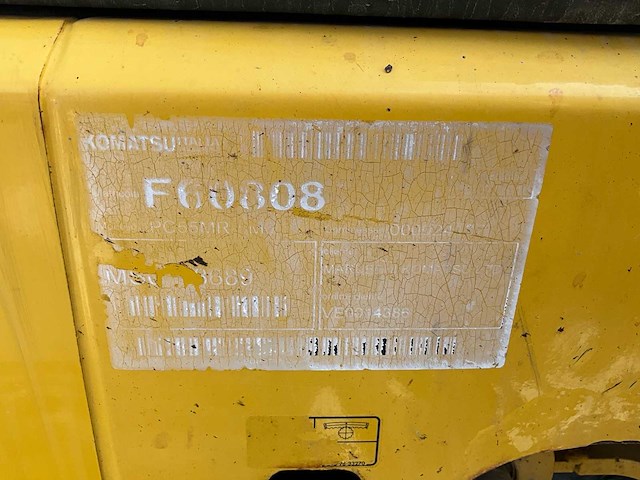 2019 komatsu pc 55 mr - 5 rupsgraafmachine - afbeelding 11 van  37