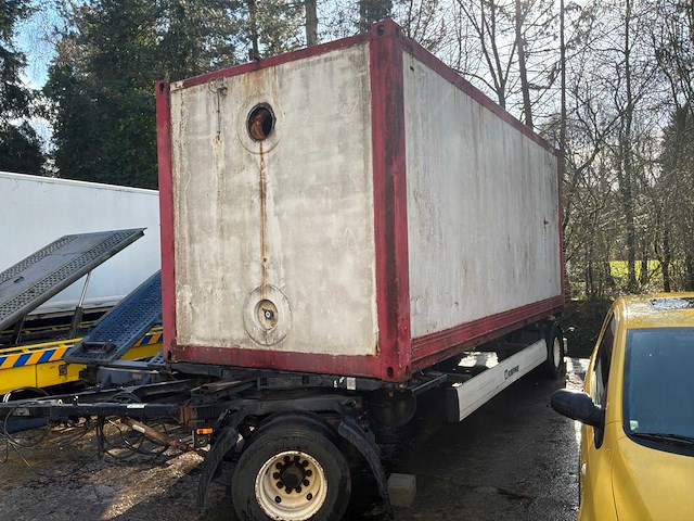 2019 krone az oplegger met container - afbeelding 1 van  29