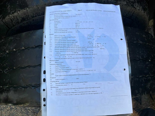 2019 krone az oplegger met container - afbeelding 21 van  29