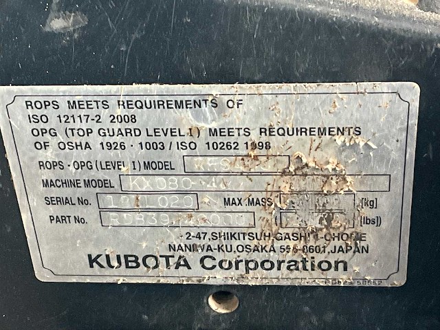 2019 kubota kx080-4alfa rupsgraafmachine - afbeelding 7 van  39