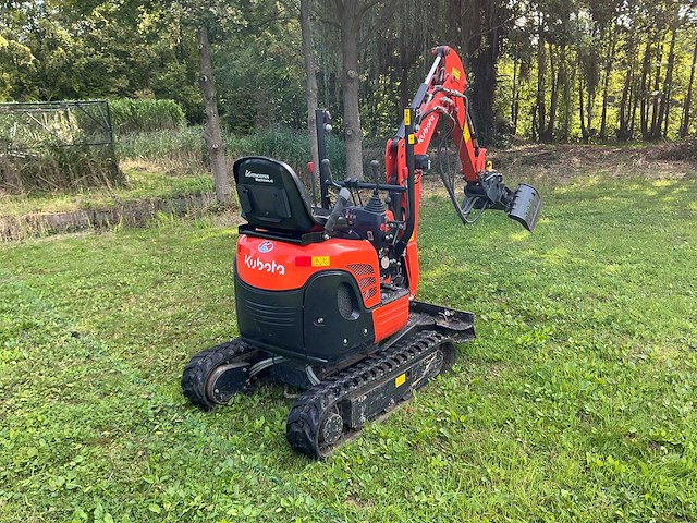 2019 kubota u10-3 minigraafmachine met extra hydraulische leiding, sorteergrijper en 3 bakken - afbeelding 5 van  30