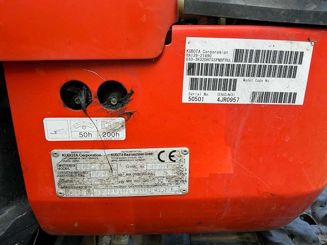 2019 kubota u10-3 minigraafmachine met extra hydraulische leiding, sorteergrijper en 3 bakken - afbeelding 6 van  30