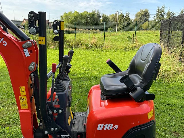 2019 kubota u10-3 minigraafmachine met extra hydraulische leiding, sorteergrijper en 3 bakken - afbeelding 30 van  30