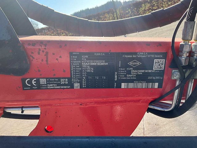 2019 kuhn ga8731 rake - afbeelding 16 van  16