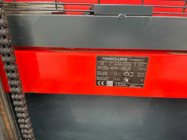 2019 linde d08 stapelaar met lader - afbeelding 24 van  44