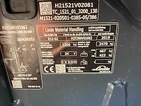 2019 linde e12 elektrische vorkheftruck - afbeelding 61 van  64