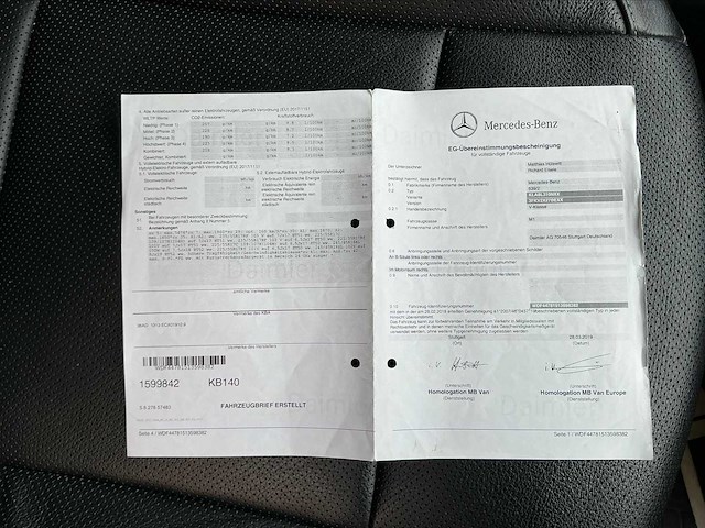 2019 mercedes-benz v klasse personenauto - afbeelding 19 van  23