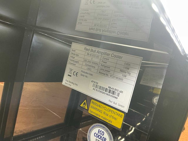 2019 redbull rb-ac- eco led amplifier retro drankenkoeler - afbeelding 5 van  5