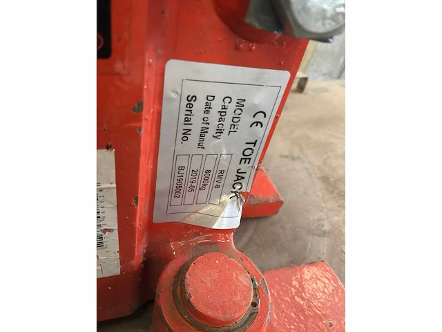 2019 rema rmv-8 hydraulische machinekrik (4x) - afbeelding 4 van  4
