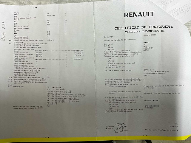 2019 renault master - 35000km - euro 6b - geldige keuring - afbeelding 44 van  50