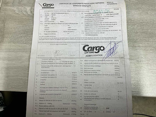 2019 renault master - 35000km - euro 6b - geldige keuring - afbeelding 42 van  50