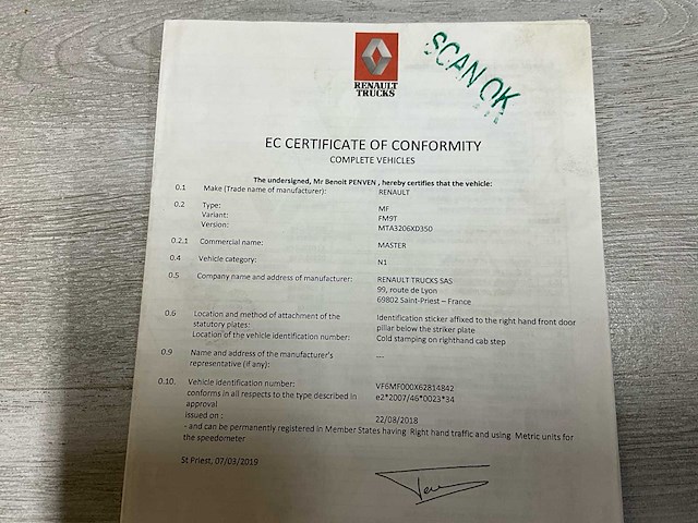 2019 renault master lichte vracht - airco - trekhaak - afbeelding 46 van  54