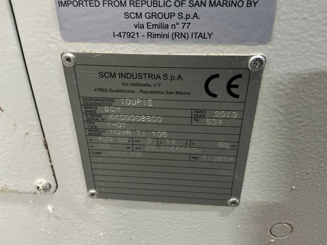 2019 scm nova ti105 spindelfrees machine - afbeelding 10 van  10