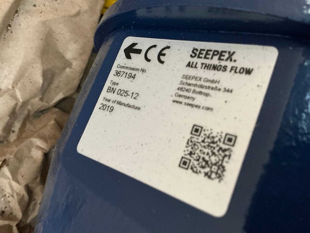 2019 seepex md 025-12 wormpomp - afbeelding 2 van  3
