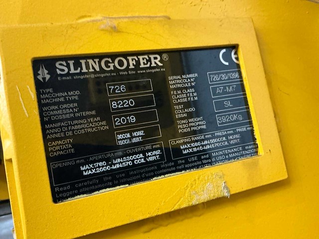 2019 slingofer 726 spoelgrijper - afbeelding 2 van  3