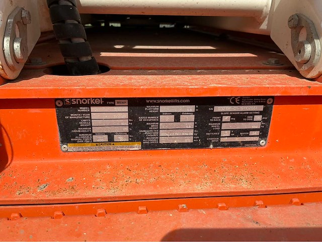 2019 snorkel s3219e compacte hoogwerker - extra smal - afbeelding 8 van  11