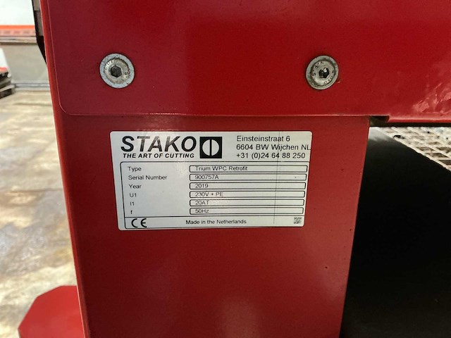 2019 stako trium wpc plasma/waterjet snijmachine - afbeelding 7 van  34
