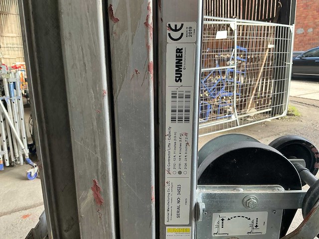 2019 sumner model 2118 manuele platenlift - afbeelding 2 van  11