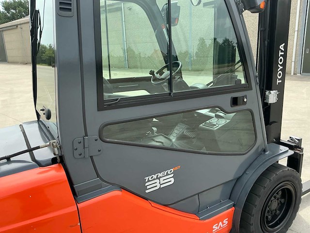 2019 toyota 8fgjf35 vorkheftruck met weeg systeem - afbeelding 104 van  105