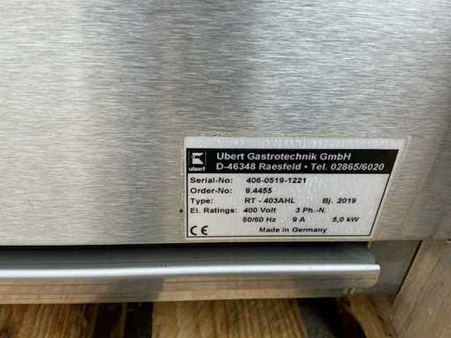 2019 ubert rotisserie rt403ahl kipspit - afbeelding 6 van  8