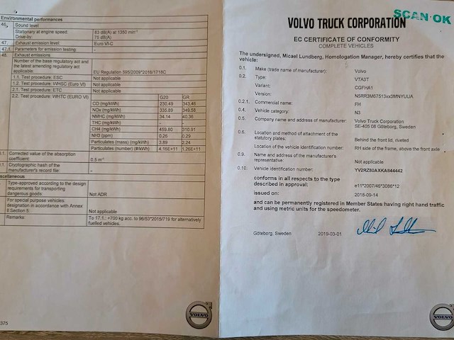 2019 volvo fh 460lng globe trucker - euro 6 - airco - afbeelding 32 van  47