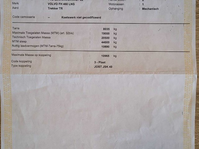 2019 volvo fh 460lng globe trucker - euro 6 - airco - afbeelding 33 van  47
