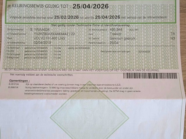 2019 volvo fh 460lng globe trucker - euro 6 - airco - afbeelding 43 van  47