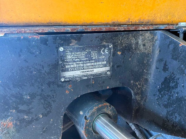 2019 yanmar sv18 rupsgraafmachine - afbeelding 2 van  23