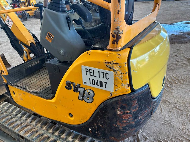 2019 yanmar sv18 rupsgraafmachine - afbeelding 16 van  23