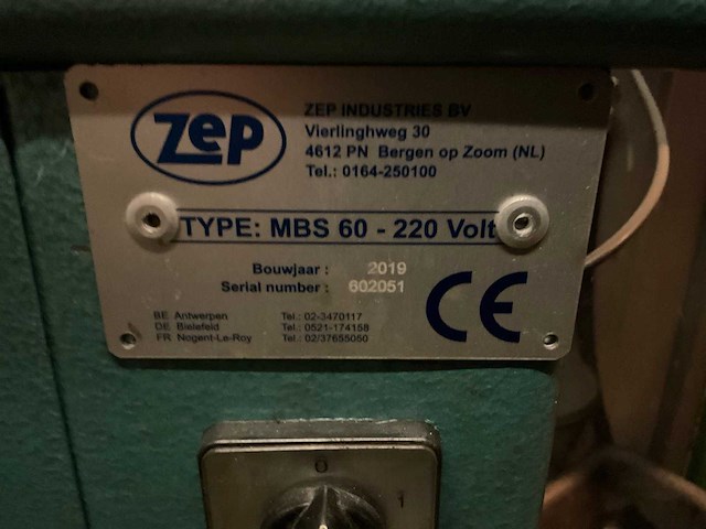 2019 zep mbs60 onderdelenreiniger - afbeelding 4 van  4