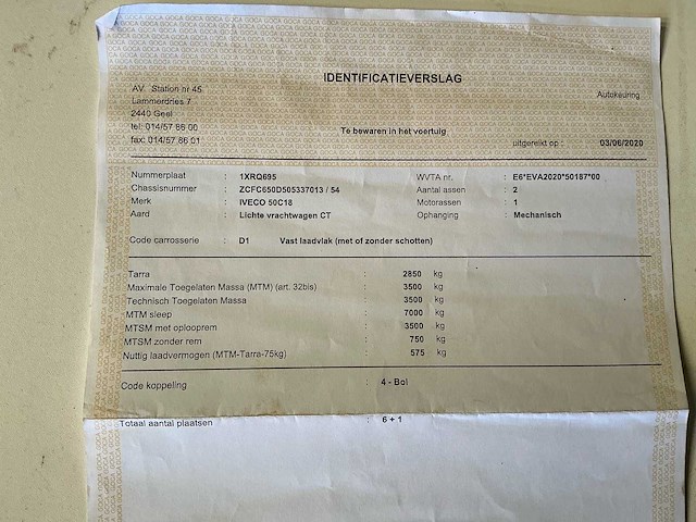 2020 - iveco - daily 50c18 automaat - afbeelding 11 van  19