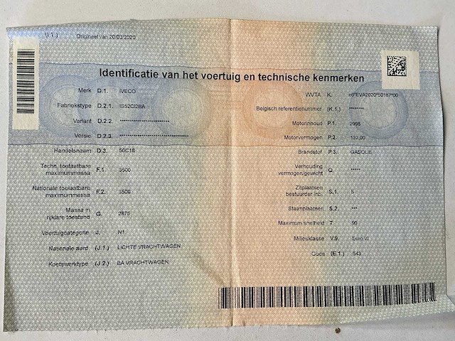 2020 - iveco - daily 50c18 automaat - afbeelding 15 van  19