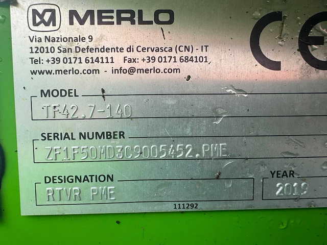 2020 - merlo - tf42.7-140 - telescopic handlers - afbeelding 8 van  17