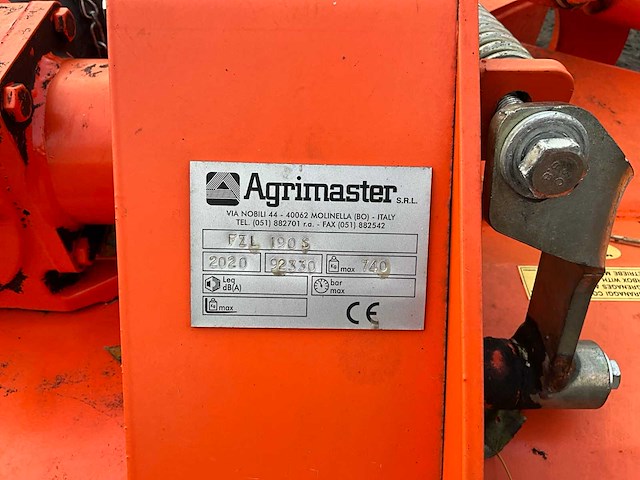 2020 agrimaster fzl 190 s klepelmaaier - afbeelding 15 van  15