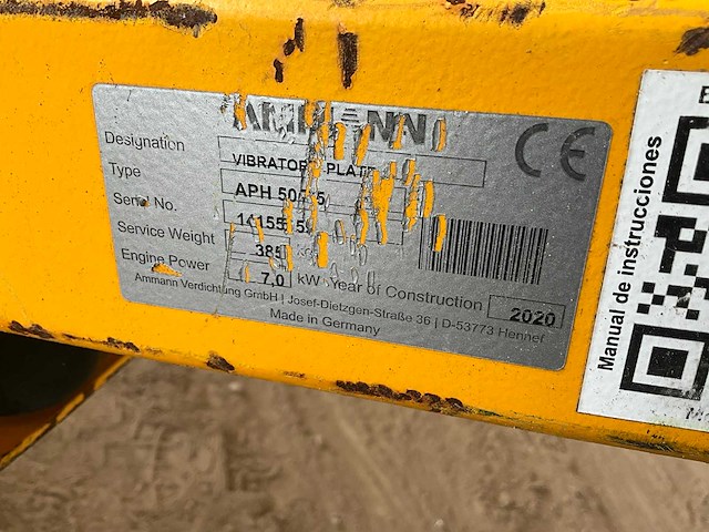 2020 ammann aph 50/75 trilplaat - afbeelding 6 van  7