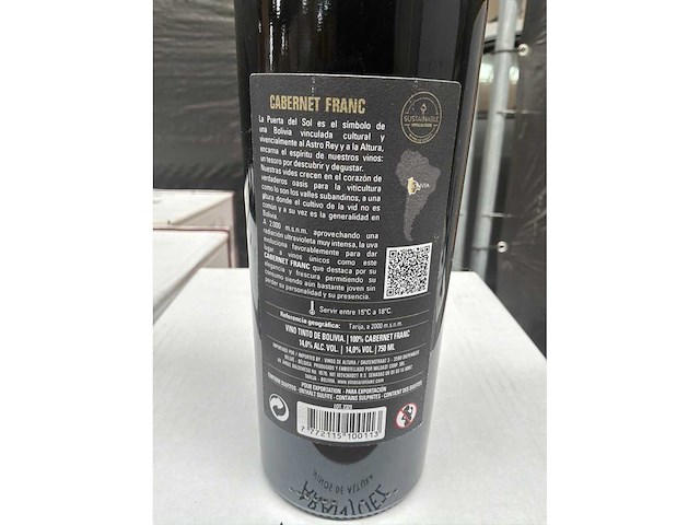 2020 aranjuez cabernet franc rode wijn (24x) - afbeelding 3 van  3