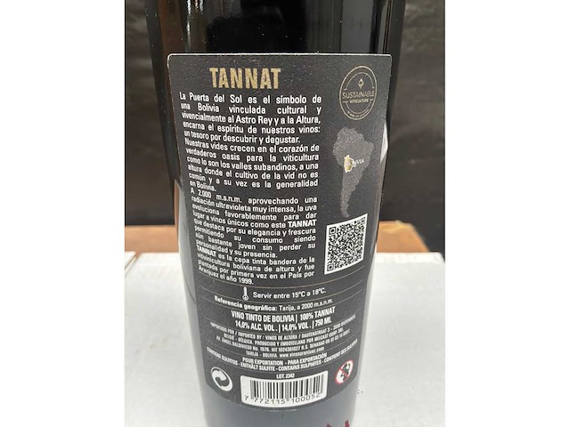 2020 aranjuez tannat rode wijn (48x) - afbeelding 3 van  3