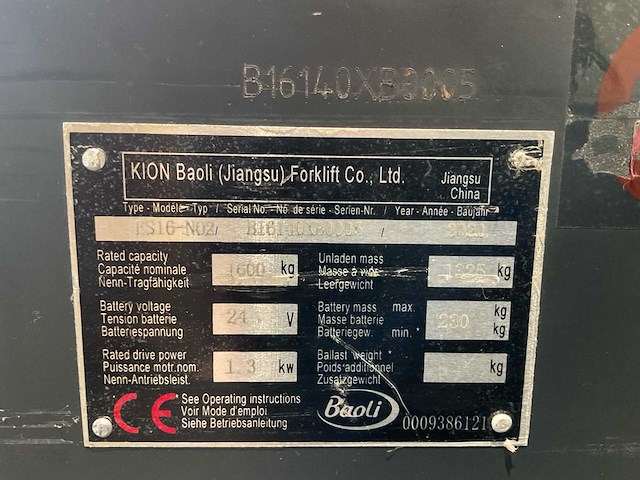 2020 baoli es16-no2 stapelaar - afbeelding 2 van  10