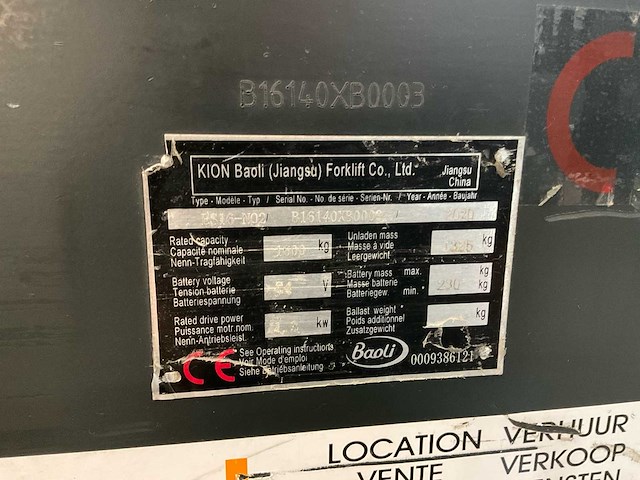 2020 baoli es16-no2 stapelaar - afbeelding 2 van  11