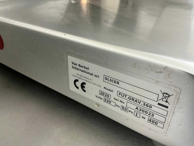2020 berkel fut.grav.360 rvs snijmachine - afbeelding 5 van  5