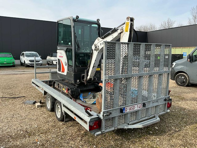2020 bobcat e19 rupsgraafmachine met machinetransporter (2021) - afbeelding 3 van  31
