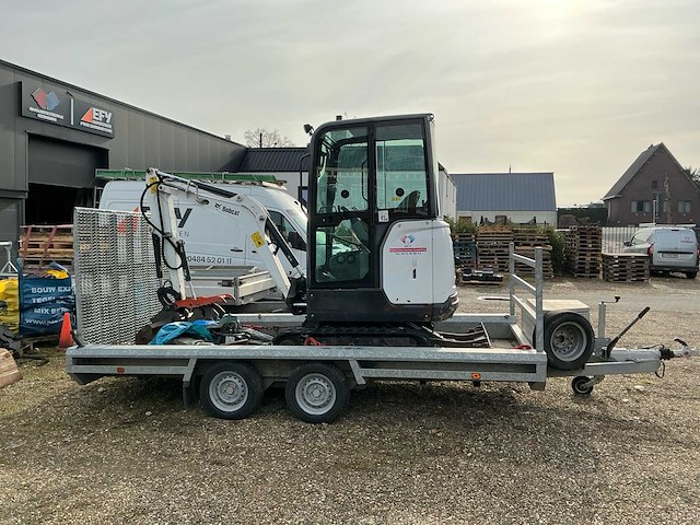 2020 bobcat e19 rupsgraafmachine met machinetransporter (2021) - afbeelding 23 van  31