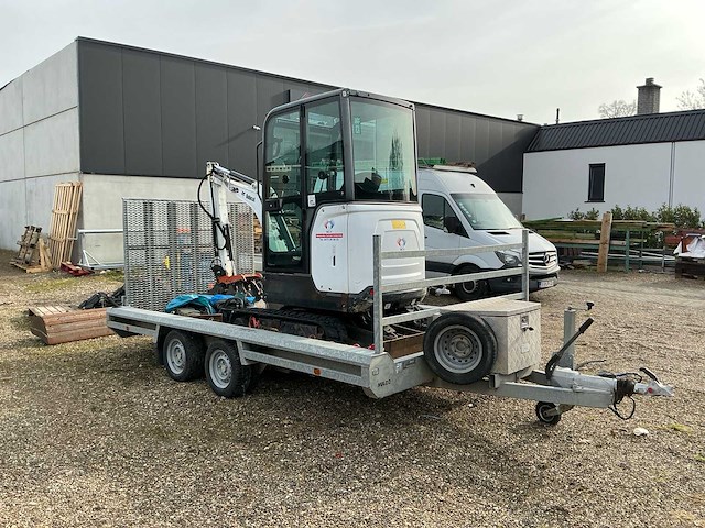 2020 bobcat e19 rupsgraafmachine met machinetransporter (2021) - afbeelding 27 van  31