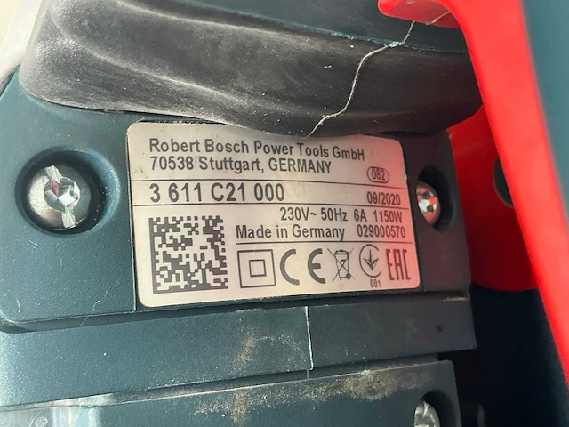 2020 bosch gsh 5 ce breekhamer 6kg sds-max - afbeelding 5 van  5