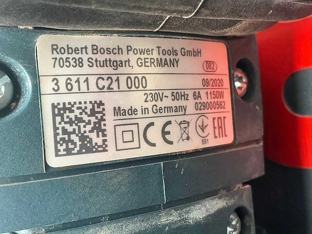 2020 bosch gsh 5 ce breekhamer 6kg sds-max - afbeelding 4 van  5