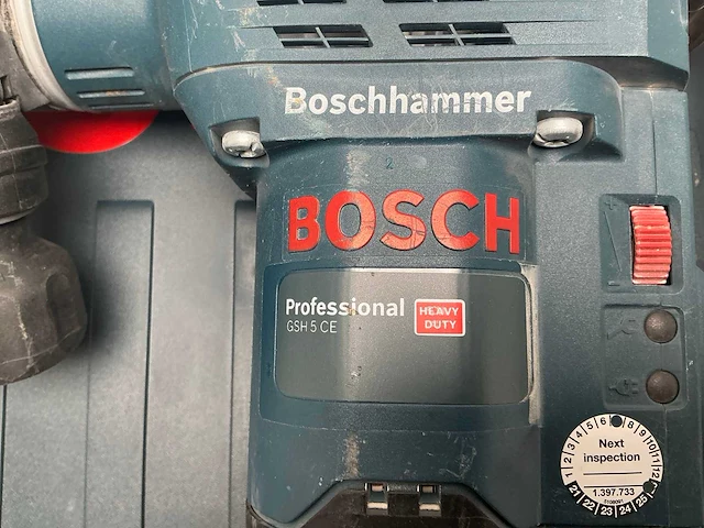 2020 bosch gsh 5 ce breekhamer 6kg sds-max - afbeelding 3 van  5
