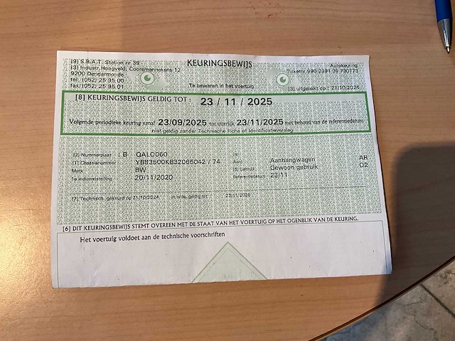 2020 bw 350 kbv kipaanhangwagen - afbeelding 37 van  44