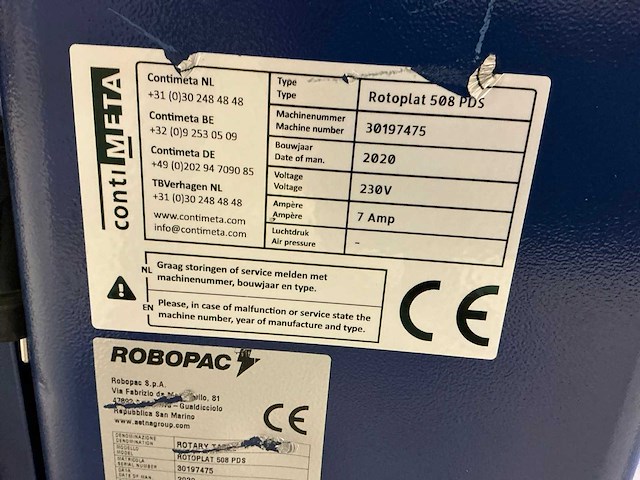 2020 contimeta rotoplat 508 robopac palletfoliewikkelaar - afbeelding 4 van  12